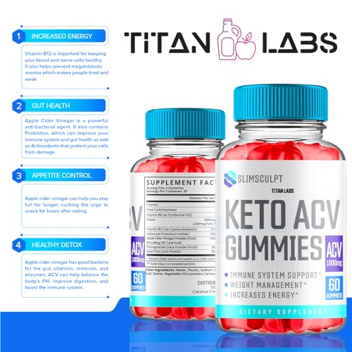 Slimsculpt Keto ACV Gummies, Slim Sculpt Keto ACV Gummies Advanced Weight Loss 1000MG Titan Labs Au supplements