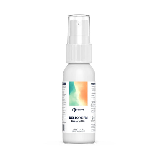 Renue By Science Restore PM | Liposomal Melatonin GABA Supplement Spray | 30ml Spray with Melatonin Glutathione & GABA 10mg - Sleep Aid Melatonin | Non-GMO | Made in The USA & Third Party Tested Renue By ScienceAU supplements
