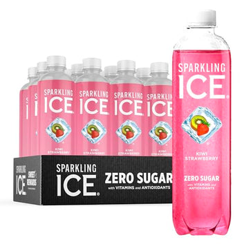 Sparkling Ice, Kiwi Strawberry Sparkling Water, Zero Sugar Flavored Water, with Antioxidant Sparkling ICE Au supplements