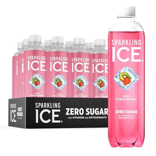 Sparkling Ice, Kiwi Strawberry Sparkling Water, Zero Sugar Flavored Water, with Antioxidant Sparkling ICE Au supplements