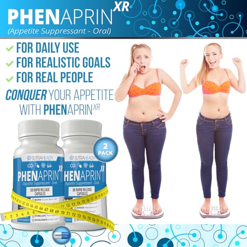 PhenAprin XR Maximum Strength Appetite Suppressant Diet Pills - 2-Pack, Metabolism Boosting SutraHealth Au supplements