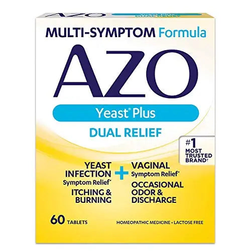 AZO Yeast Plus Tablets 60 ea (Pack of 12) AZOAU supplements