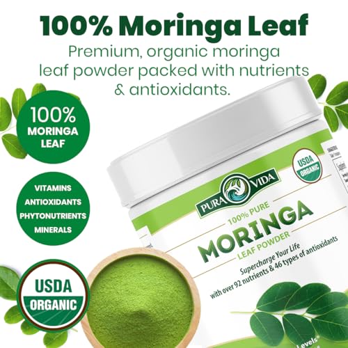 PURA VIDA MORINGA Moringa Powder Organic Single Origin - Premium 100% Leaf Powder PURA VIDA MORINGA Au supplements