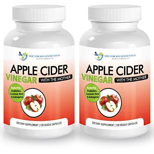 Apple Cider Vinegar Capsules - 100% Organic Apple Cider Vinegar Pills 1500 mg DOCTOR RECOMMENDED SUPPLEMENTS uk supplements