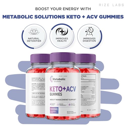 (2 Pack) Metabolic Solutions Keto ACV Gummies, Metabolic Solutions Keto+ACV Gummies rize labs Au supplements