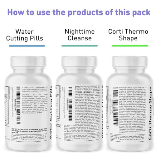 Sculpt Shred Cleanse Detox as 3x Action Diet Pills for Puffiness Belly Bloating & Loss of Waste Youth & Tonic Au supplements