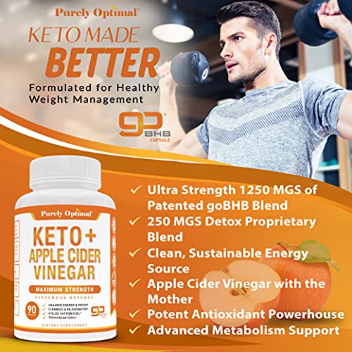 Premium Keto Pills + Apple Cider Vinegar Capsules with Mother - Utilize Fat Purely Optimal Au supplements