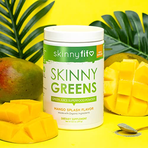 SkinnyFit Mango Splash Skinny Greens, Green Juice Superfood Powder, Natural Energy SkinnyFit Au supplements