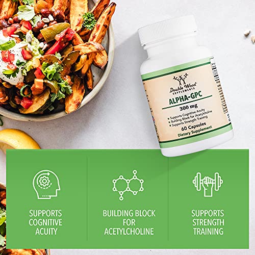 Alpha GPC Choline 600mg Capsules - Brain Support Supplement for Focus, Memory Double Wood Supplements Au supplements