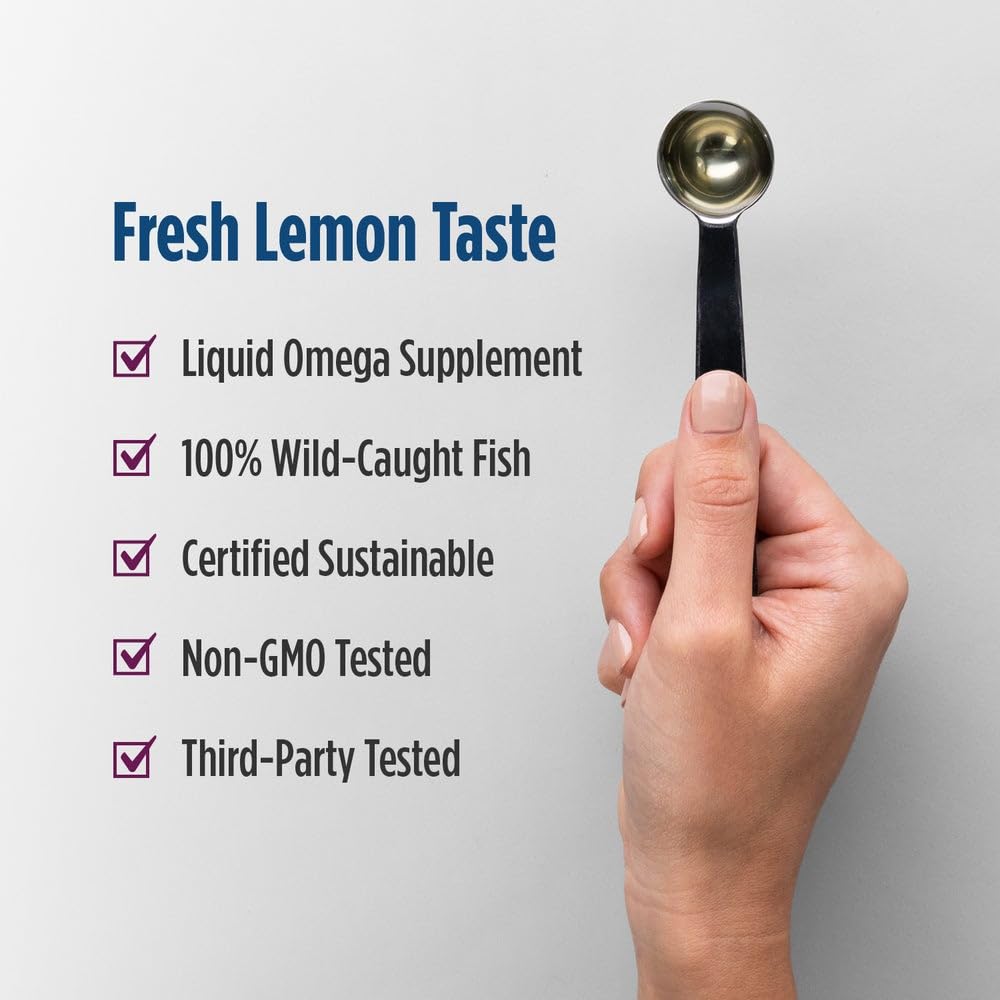 Nordic Naturals Complete Omega, Lemon Flavor - 8 oz - 1270 mg Omega-3 - EPA & DHA with Added GLA - Healthy Skin, Cognition, Positive Mood - Non-GMO - 48 Servings Nordic Naturals Au supplements
