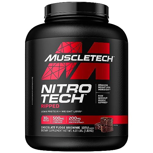 MuscleTech Nitro-Tech Ripped Lean Whey Protein Powder Whey Protein Isolate Weight MuscleTech Au supplements