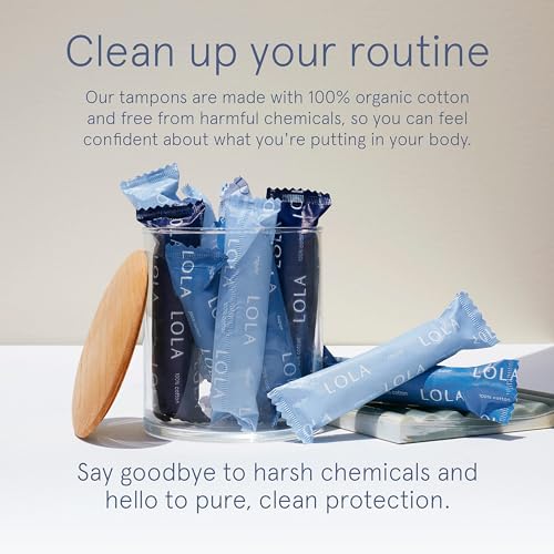LOLA Organic Cotton Tampons, 8 Count - Tampons Regular, Period Feminine Hygiene Products LOLA Au supplements