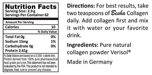 Verisol Collagen Bioactive Peptides (Natural Collagen Powder) Made in Germany BESHA INC Au supplements
