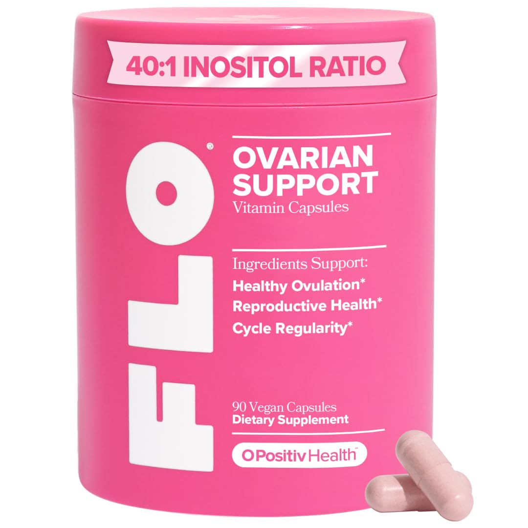 O Positiv FLO Ovarian Health Support - Hormone Balance for Women, Supplement with DIM, Myo & D-Chiro Inositol, Folic Acid - Supports Healthy Ovulation, Cycle Regularity - 30 Servings O Positiv Au supplements