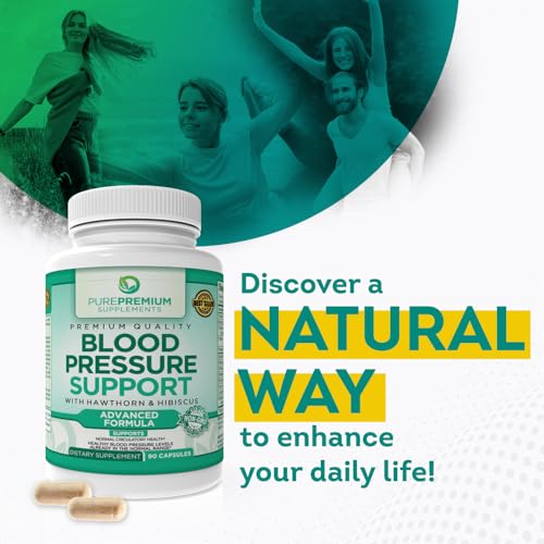 PurePremium Blood Pressure Support Supplement with Hawthorn, Hibiscus & Garlic Extract PurePremium Supplements Au supplements