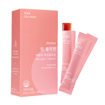 OPSKIN Teen Collagen 14 Pieces, Hydrolysed Marine Collagen Jelly, Grapefruit Flavour Gummy Sticks OPSKIN Au supplements