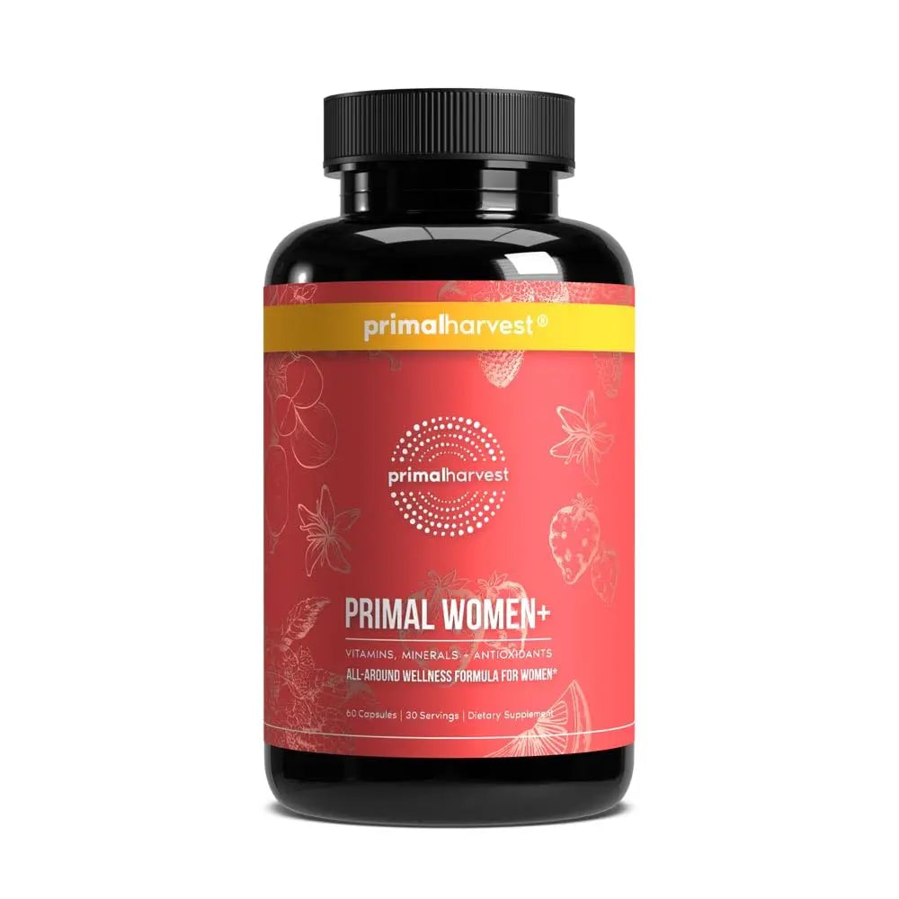 Primal Harvest Women+, Woman's Multivitamin Vitamin A, Vitamin C, Vitamin D and E, Vitamin B12, B6, Biotin, Zinc Supplements,1 Pack 60 Capsules Primal Harvest Au supplements