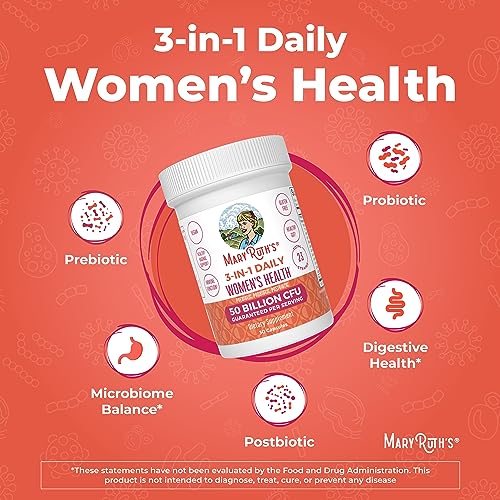 MaryRuth's 3-in-1 Daily Health Probiotics for Women | Clinically Tested | Hormone Support MaryRuth Organics Au supplements