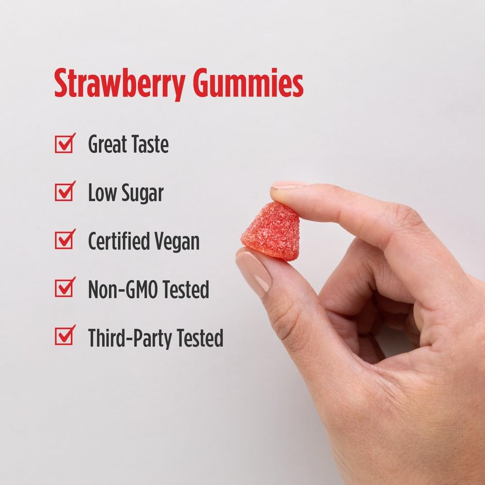 Nordic Naturals CoQ10 Gummies, Strawberry - 60 Gummies - 100 mg Coenzyme Q10 (CoQ10) - Great Taste - Heart Health, Cellular Energy Production, Antioxidant Support - Non-GMO, Vegan - 60 Servings Nordic Naturals Au supplements