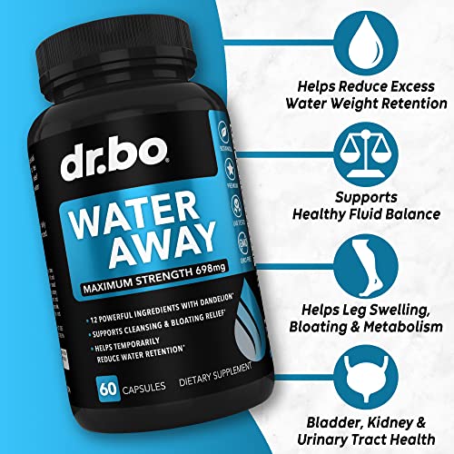 Water Pills Diuretics for Water Retention - Natural Water Away Pills Herbal Diuretic Supplements DR. BO Au supplements