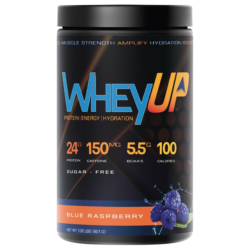 WheyUP Clear Whey Isolate Protein Powder, Blue Raspberry - 150mg Caffeine - 20 Servings WheyUP Au supplements