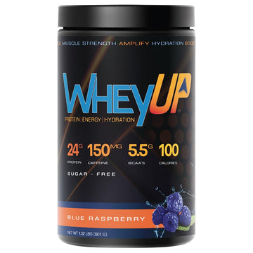 WheyUP Clear Whey Isolate Protein Powder, Blue Raspberry - 150mg Caffeine - 20 Servings WheyUP Au supplements