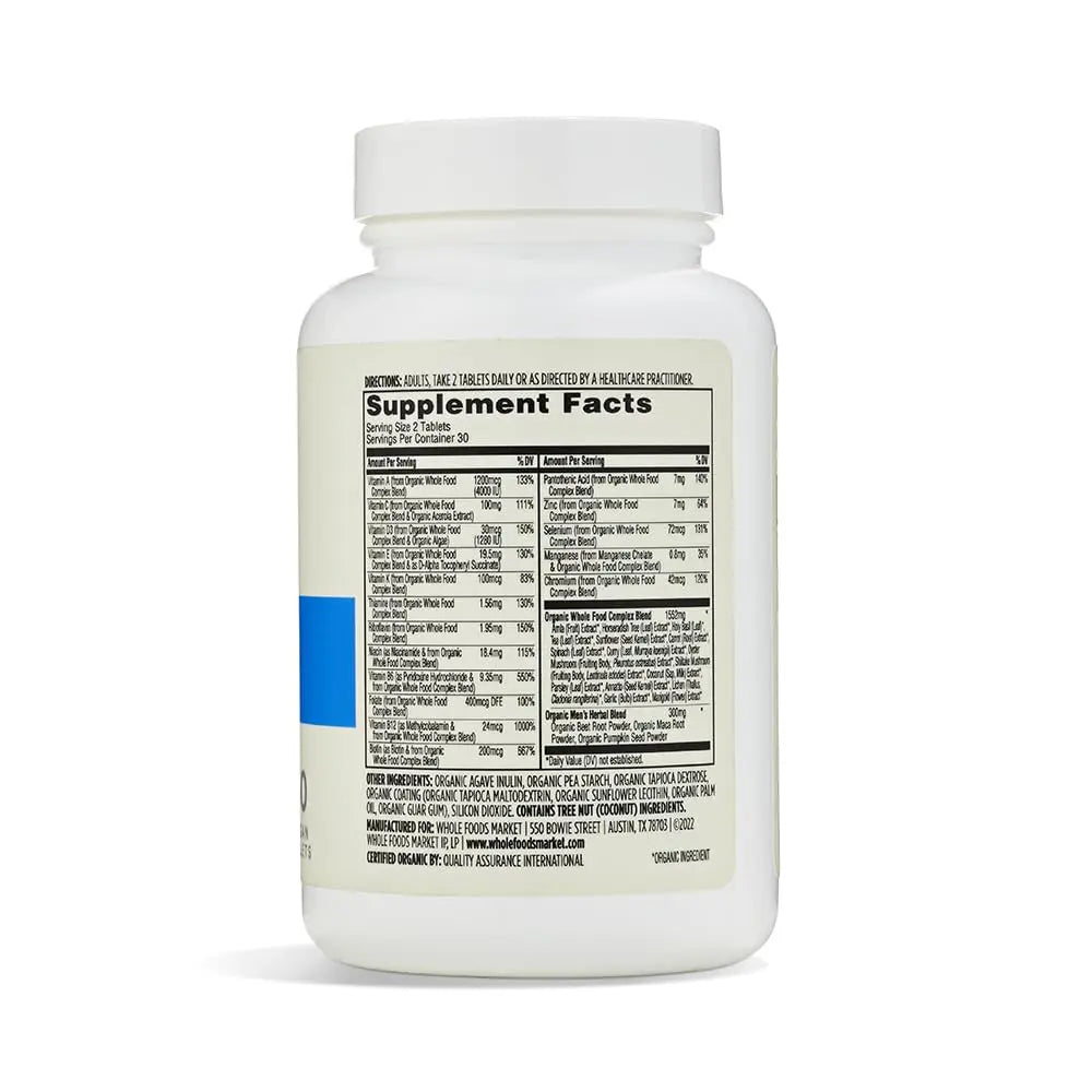 365 by Whole Foods Market, Vitamin Multi Mens Food Cultured 40 Plus, 60 Count 365 by Whole Foods Market Au supplements