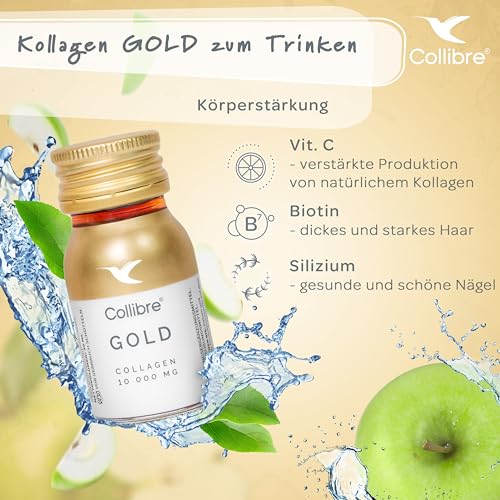 Collibre® Collagen Gold 10000mg 15 x 30ml Strong Liquid Drink Collibre Au supplements
