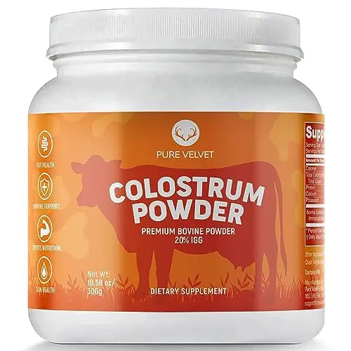 Pure Velvet Colostrum Powder for Gut Health, Bloating, Hair Growth, Immune Support Pure VelvetAU supplements