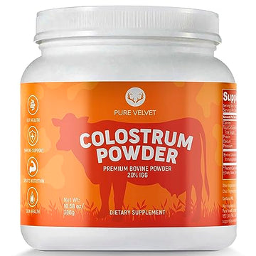 Pure Velvet Colostrum Powder for Gut Health, Bloating, Hair Growth, Immune Support Pure Velvet Au supplements