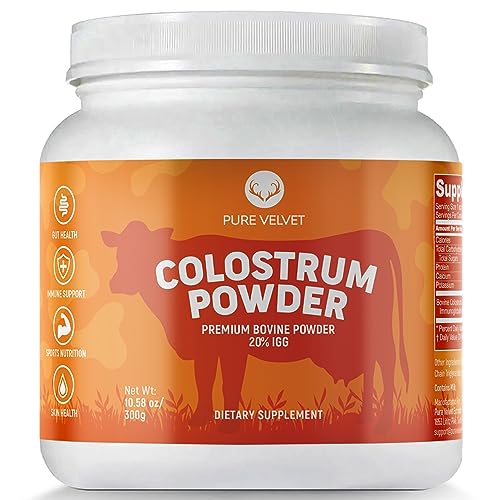 Pure Velvet Colostrum Powder for Gut Health, Bloating, Hair Growth, Immune Support Pure Velvet Au supplements