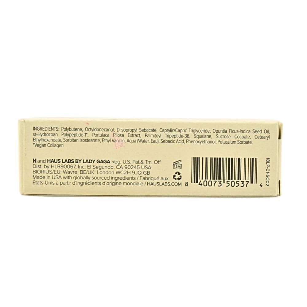 HAUS LABS BY LADY GAGA PhD Hybrid Hydrating Tinted Lip Oil Neutral Clear, Clean Vegan Lip Gloss Balm, Non-Sticky Shine, Moisturizing, 0.25 oz Haus Laboratories Au supplements