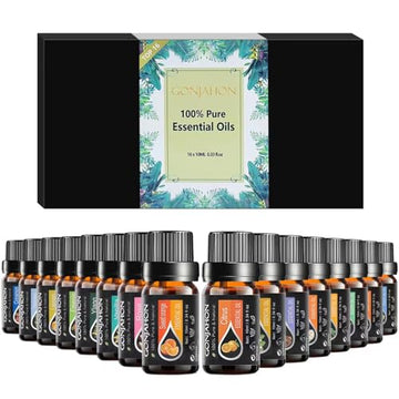 KMSCO Essential Oils Set -Top 16(0.33Fl Oz) Organic Plant Natural Fragrance Scents Blends Oil KMSCO Au supplements