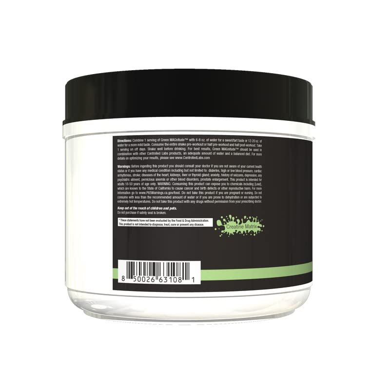 CONTROLLED LABS Green Magnitude Supplement, Synergistic Creatine Formula Powder CONTROLLED LABS Au supplements