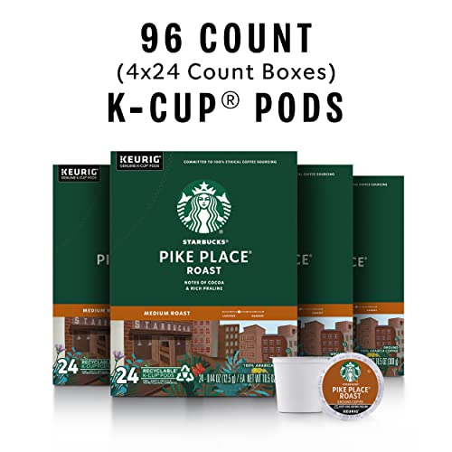 Starbucks K-Cup Coffee Pods—Medium Roast Coffee—Pike Place Roast for Keurig Starbucks Au supplements