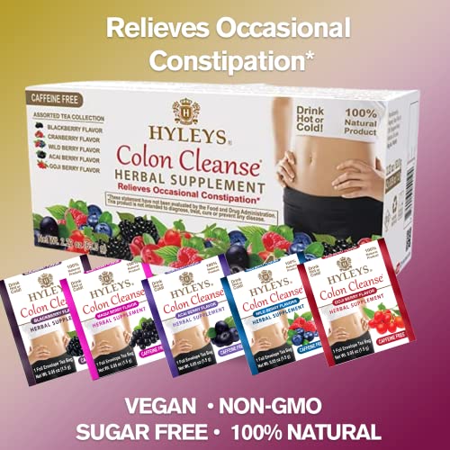 Hyleys Colon Cleanse Tea Assorted Flavors - 42 Tea Bags (1 Pack) HYLEYS Au supplements