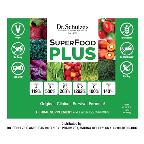 Dr. Schulze’s | SuperFood Plus | Vitamin & Mineral Herbal Concentrate | Dietary Supplement Dr. Schulze's Au supplements