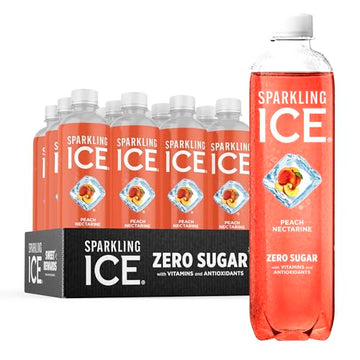 Sparkling Ice, Peach Nectarine Sparkling Water, Zero Sugar Flavored Water, with Vitamins Sparkling ICE Au supplements