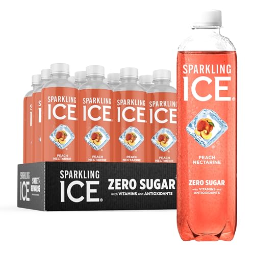Sparkling Ice, Peach Nectarine Sparkling Water, Zero Sugar Flavored Water, with Vitamins Sparkling ICE Au supplements