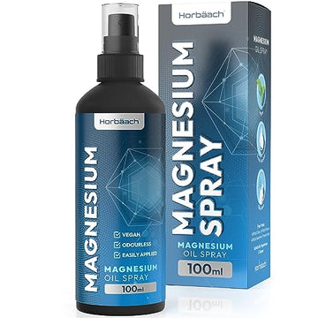Magnesium Spray for Restless Legs, Muscles, Sleep | 100ml | Magnesium Chloride Oil Horbäach Au supplements