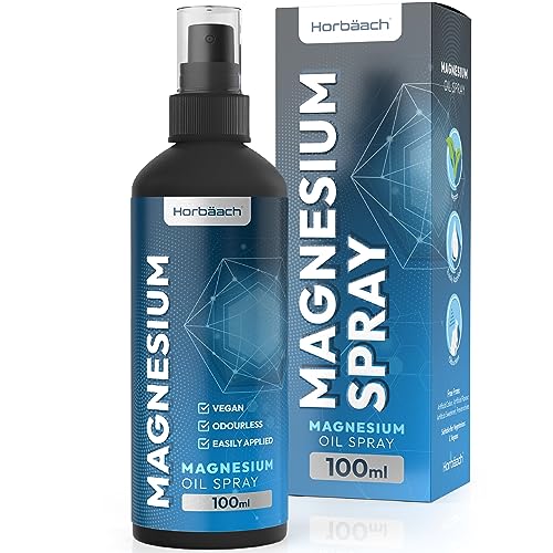 Magnesium Spray for Restless Legs, Muscles, Sleep | 100ml | Magnesium Chloride Oil Horbäach Au supplements