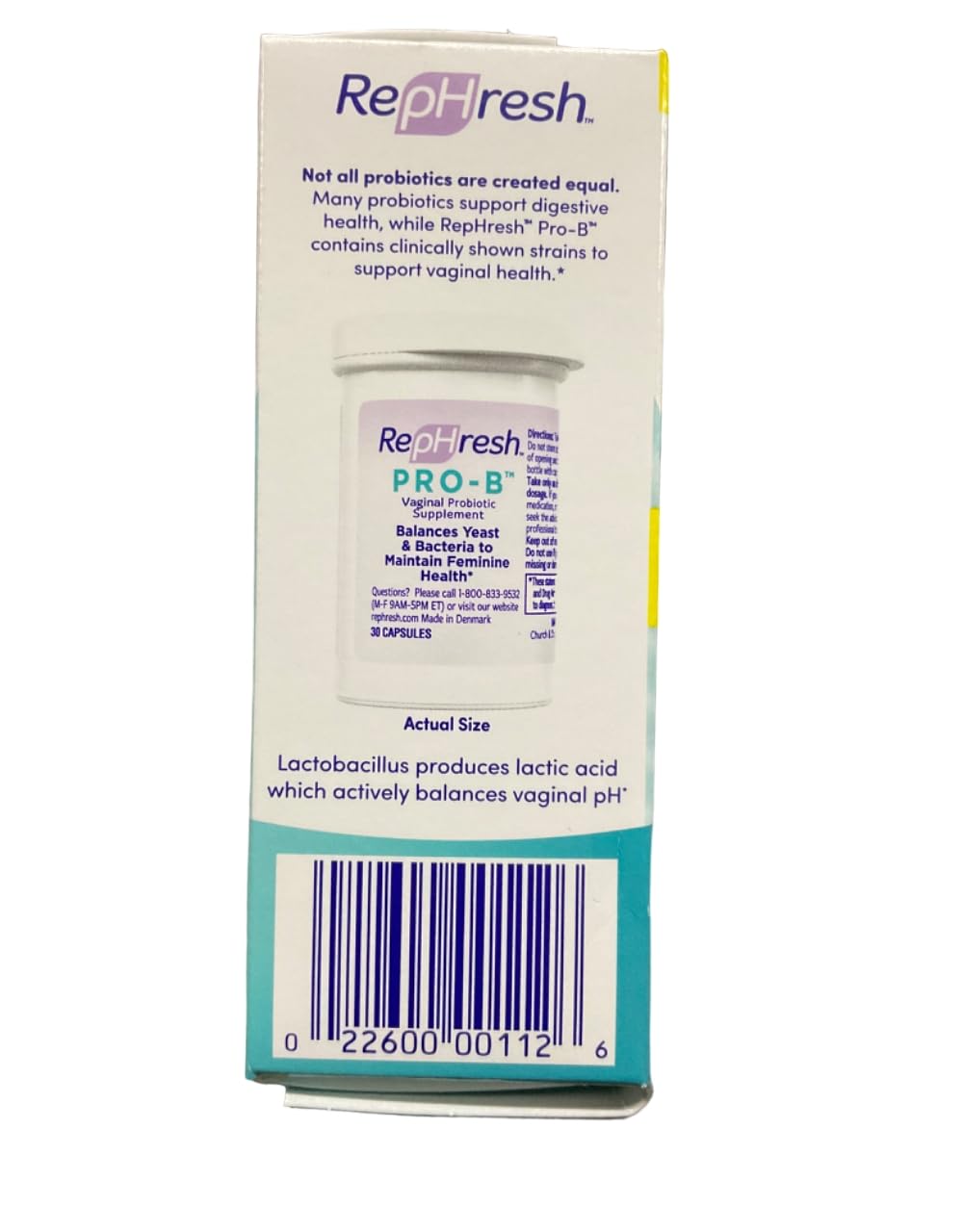 RepHresh Pro-B Probiotic Feminine Supplement FamilyValue 3Pack (30Count) My Store Au supplements