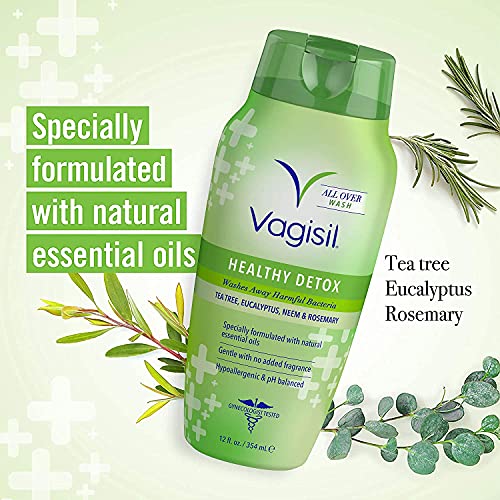 Vagisil Feminine Wash for Intimate Area Hygiene, Healthy Detox, All Over Body Wash for Women Vagisil Au supplements