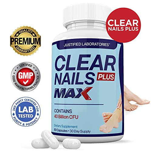 Justified Laboratories (3 Pack) Clear Nails Plus Max Pills 40 Billion CFU Probiotic 60 Caps Justified Laboratories Au supplements