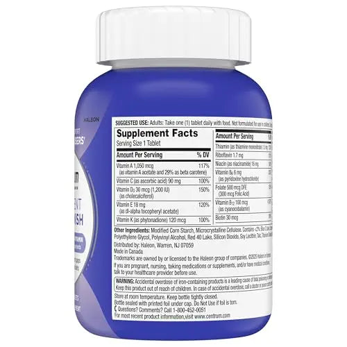 Centrum Nutrient Replenish GLP-1 Nutrition Support Multivitamin for Whole Body Health and Appearance - 180 Tablets, 6 Month Supply Centrum Au supplements