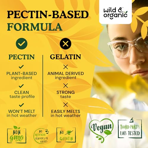 Wild & Organic Mullein Gummies - Daily Dietary Supplement for Respiratory, Digestive Wild & Organic Au supplements