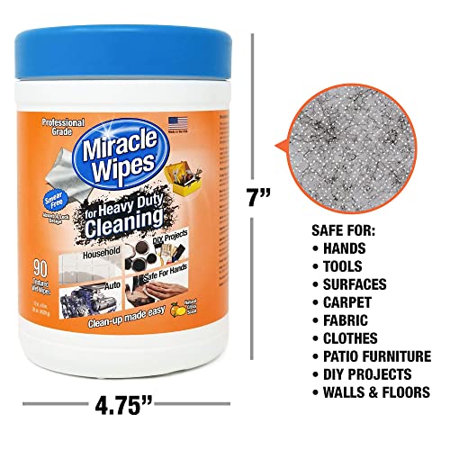 MiracleWipes for Heavy Duty Cleaning (90 Count) - All Purpose Cleaner, Kitchens MiracleWipes Au supplements