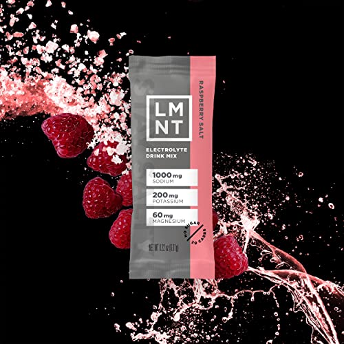 LMNT Zero-Sugar Electrolytes - Raspberry Salt - Hydration Powder Packets | No Dodgy Drink LMNT Au supplements