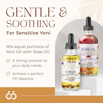 Natural Yoni Oil, Mint Fresh Feminine Care Oil, Reduces Odor, Restores pH Balance, All Natural, Herbal Yoni Quality Seamoss and Yoni OilUS supplements