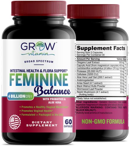 Feminine Balance Complex | Candida Support | Oregano & Caprylic Acid Blend grow vitamin Au supplements
